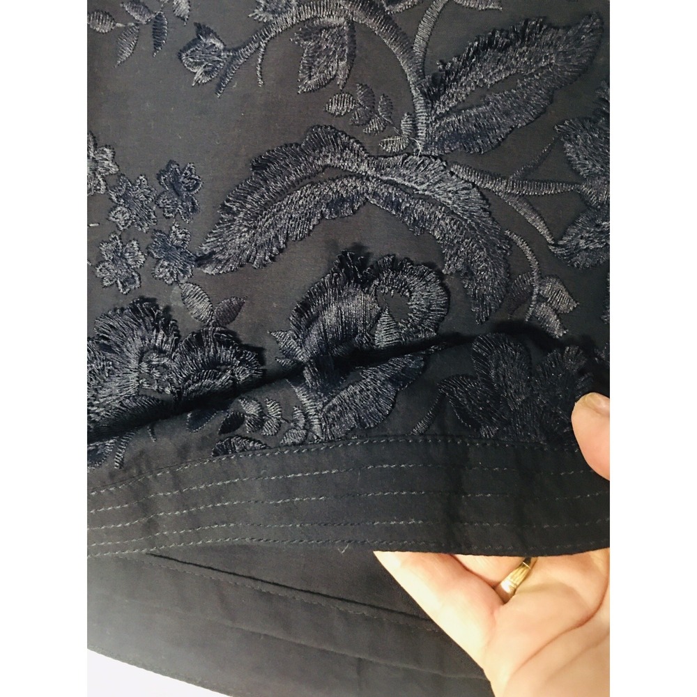 Talbots Navy Blue Cocktail‎ sleeveless Dress Lace 37 in length 4P Very Dressy - Picture 4 of 9